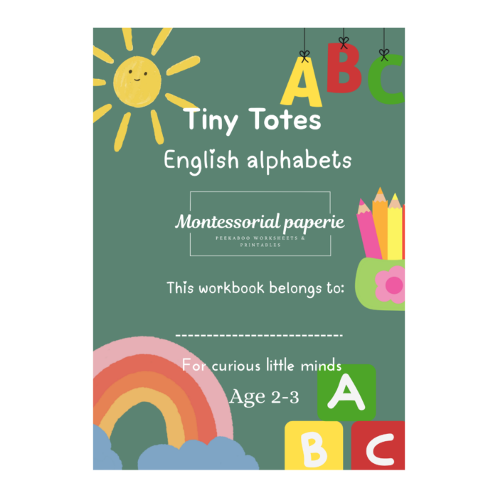 Tiny Totes English Alphabets Workbook for ages 2-3